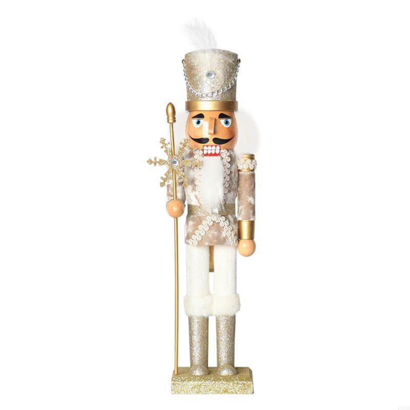 Nutcracker Figurine - L9NB Desktop -Orament -Holznutknacker für Puppenkönig