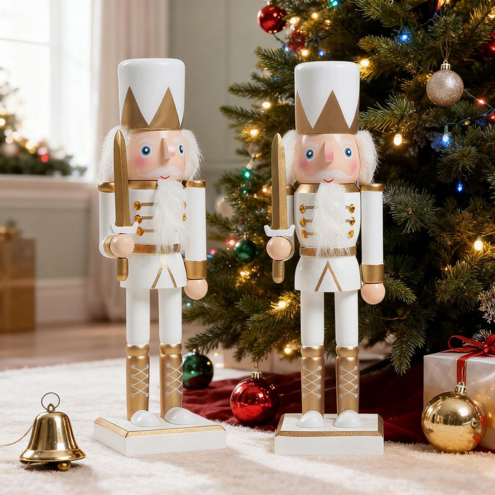 Nutcracker Figurine - 25,4 cm große Nussknacker-Figuren aus Holz,
