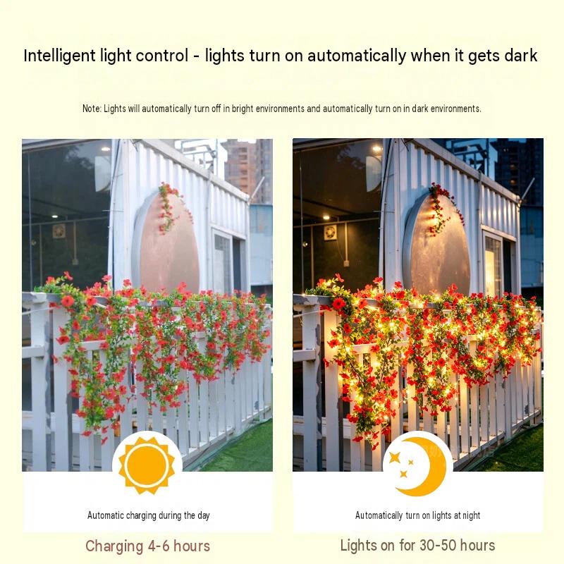 Solar-Rosenranken-Lichterkette – Christmas Lights Outdoor Bewertung und Preis
